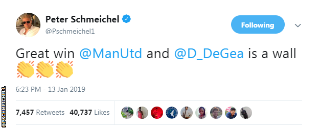 Peter Schmeichel tweet