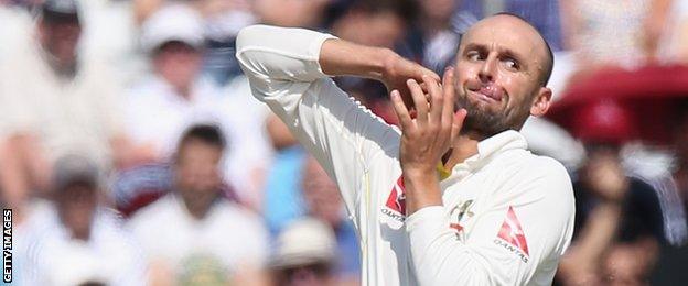 Australia off spinner Nathan Lyon