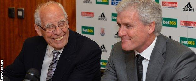 Peter Coates (l) and Mark Hughes