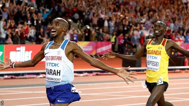 Farah's time was his best since 2011