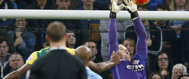 Joe Hart drops the ball