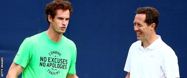 Andy Murray and Jonas Bjorkman