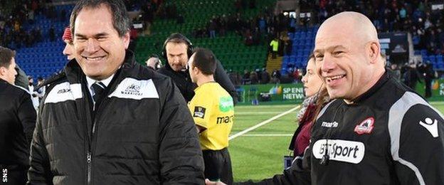 Dave Rennie and Richard Cockerill