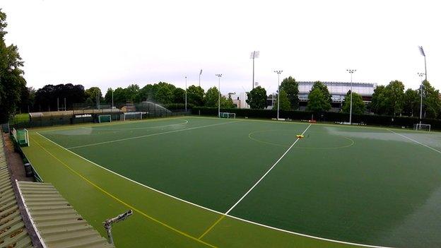 Wales' national hockey teams attend training camps in Cardiff but players often have to fit these and the games around their full-time jobs.