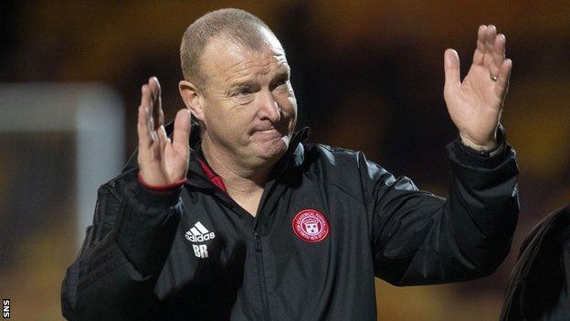 Hamilton Accies head coach Brian Rice