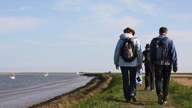 Walkers in Suffolk in May 2013