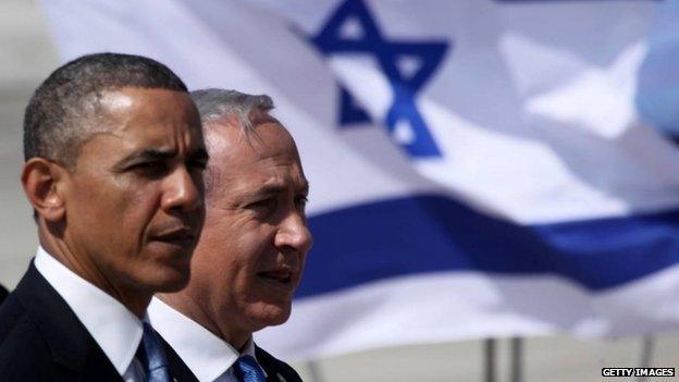 Barack Obama and Benjamin Netanyahu