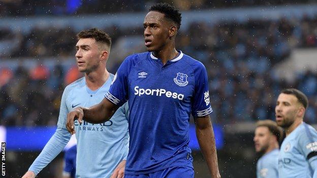 Everton defender Yerry Mina