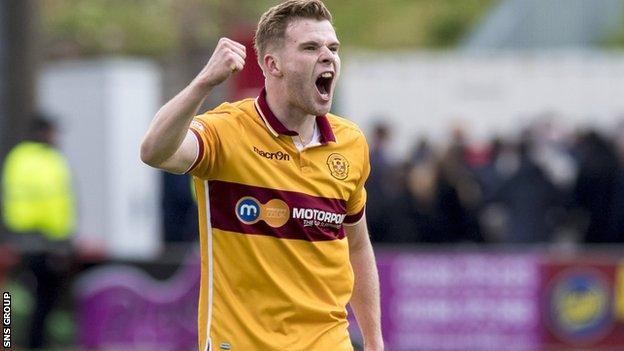 Motherwell midfielder Chris Cadden