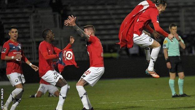 Lille celebrate title win