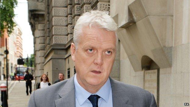 Jules Stenson arrives at The Old Bailey