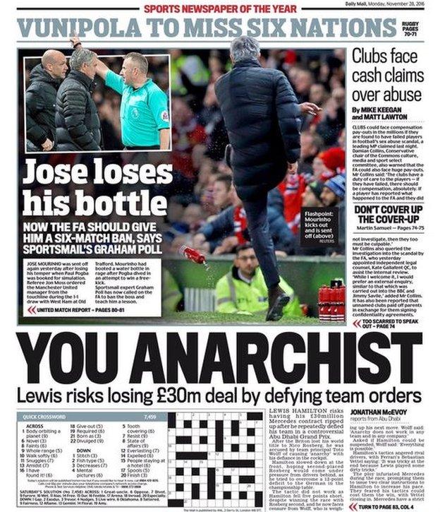 Monday's Mail back page