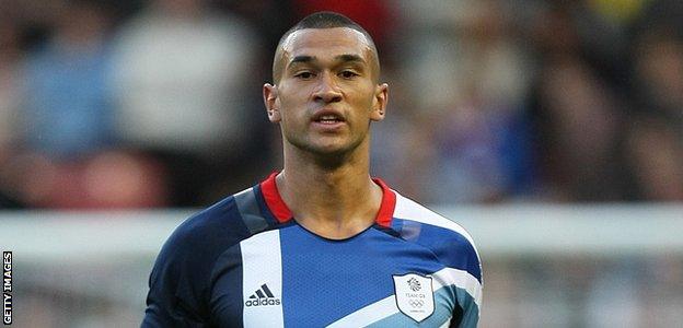 Steven Caulker in action for Team GB