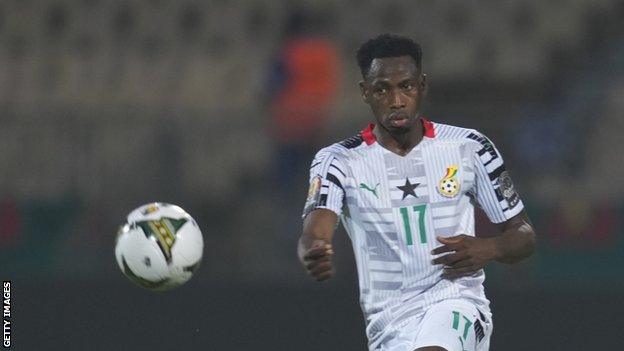 Baba Rahman in action for Ghana