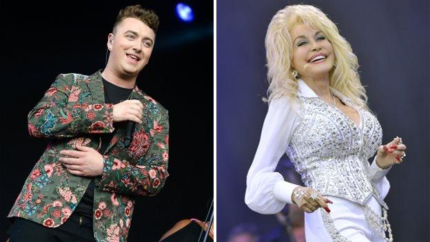 Sam Smith and Dolly Parton play Glastonbury