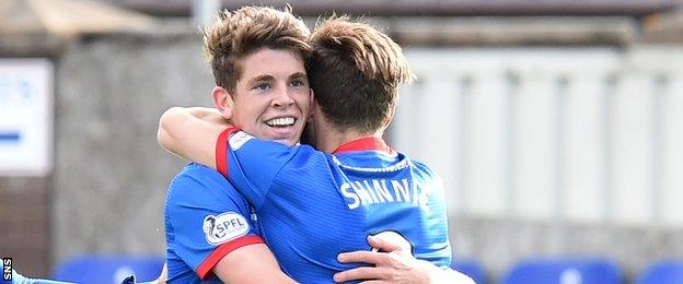 Ryan Christie (left) and Graeme Shinnie