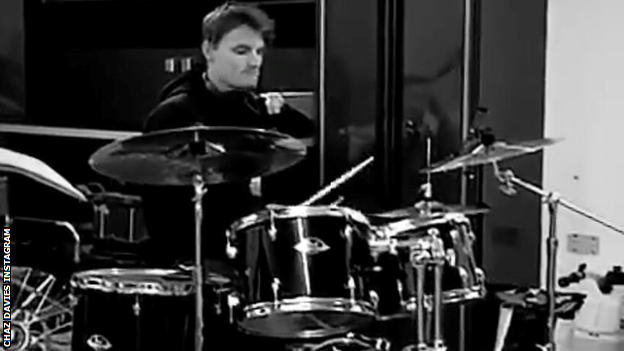 Chaz Davies drumming