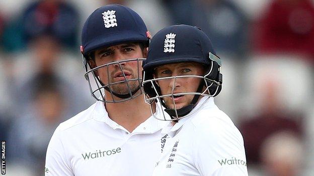 Alastair Cook and Joe Root