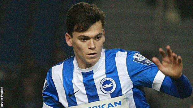 Jack Harper in action for Brighton