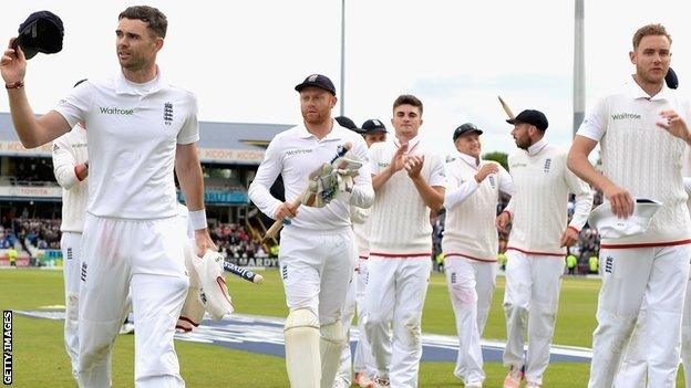 England celebrate