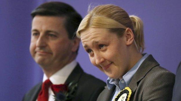 Mhairi Black being elected as MP