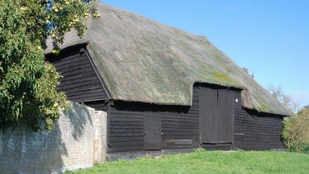 The tithe barn at Landbeach