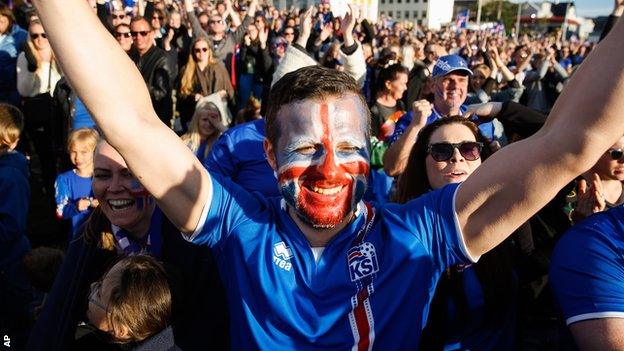 Iceland fans