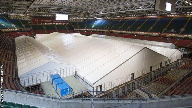 The Principality Stadium has become the Dragon's Heart Hospital during the coronavirus crisis