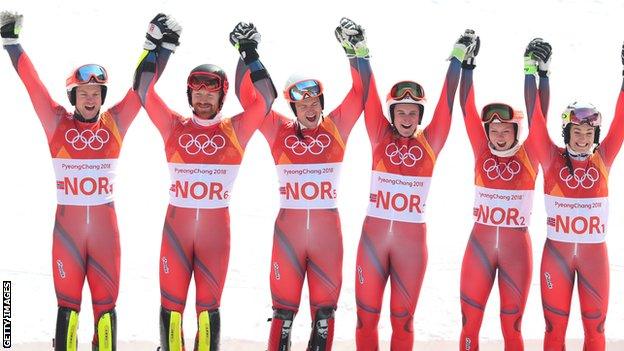 Norway celebrate medal