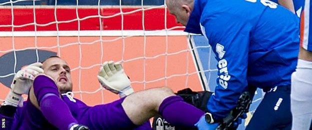 Kilmarnock goalkeeper Jamie MacDonald