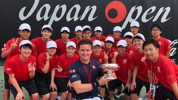 Gordon Reid after winning the Japan Open