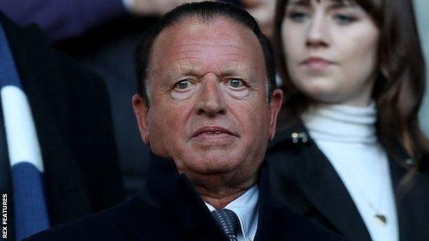 Bolton owner Ken Anderson in the stands