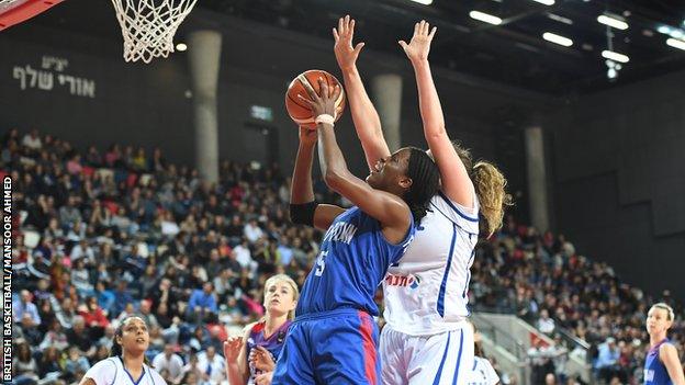 Temi Fagbenle (left) of Great Britain