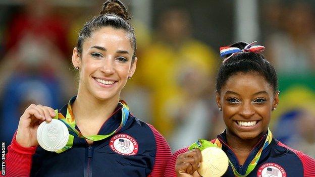 Aly Raisman and Simone Biles