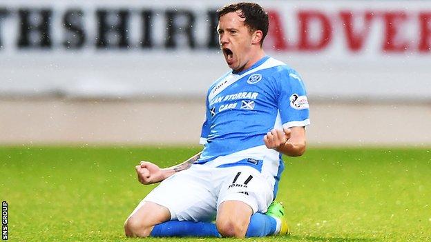 Danny Swanson has been a key player for St Johnstone this season