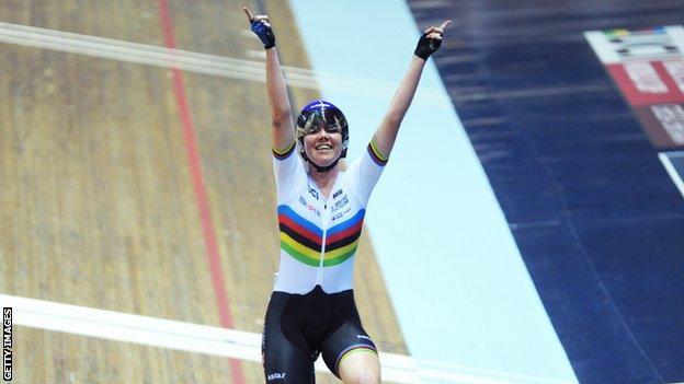 Katie Archibald wins the World Cup omnium in Manchester