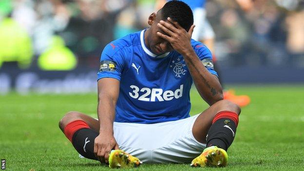 Rangers striker Alfredo Morelos