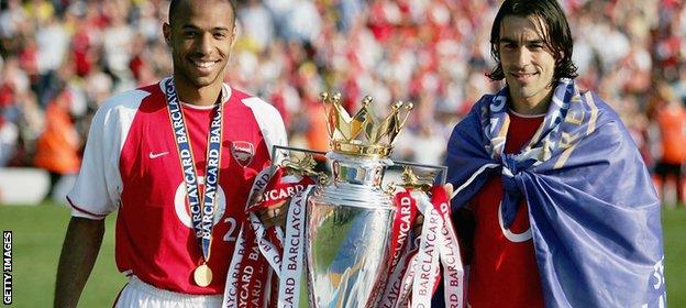 Thierry Henry and Robert Pires