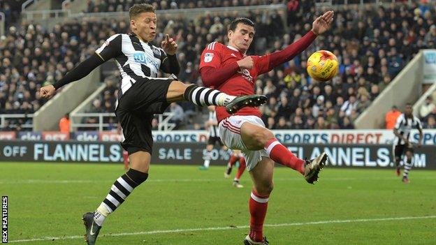 Dwight Gayle's goal against Nottingham Forest