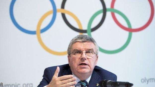 IOC president Thomas Bach indicated Russian athletes could still compete in Rio despite the IAAF ban