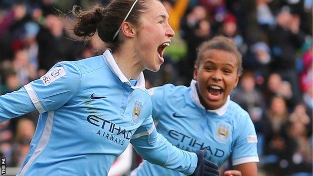 Jane Ross celebrates goal