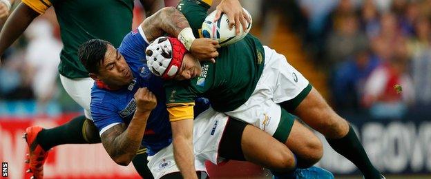 South Africa take on Samoa