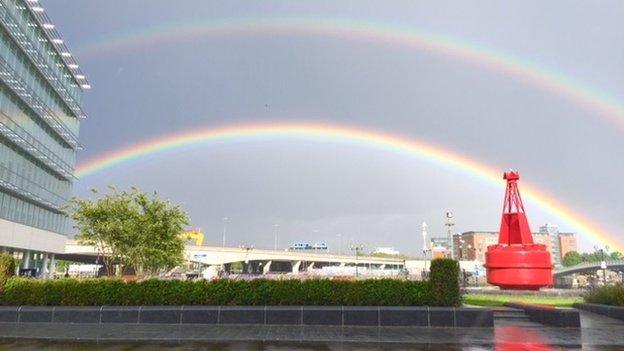 Double the magic: Lucien McManus submitted this picture taken in Belfast