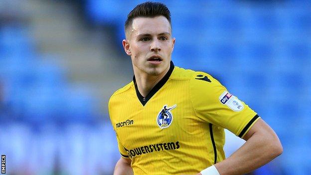 Bristol Rovers striker Billy Bodin looks on during their game at Coventry in March 2017