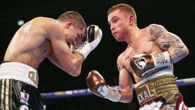 Carl Frampton was deemed the winner on two of the three judges' scorecards