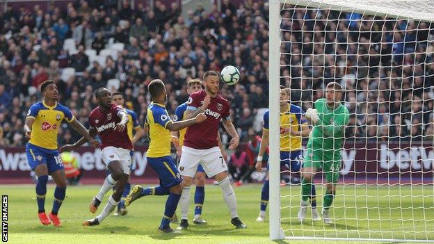 Marko Arnautovic scores his second