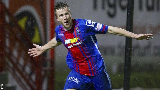 Inverness Caledonian Thistle midfielder Liam Polworth