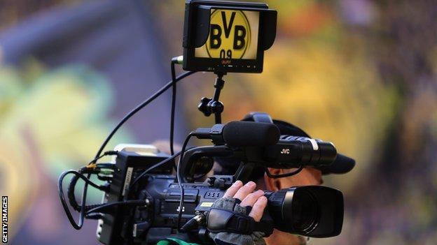 Television camera at Westfalenstadion