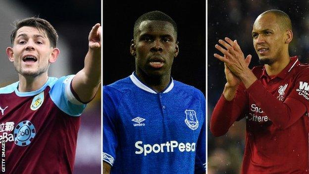 James Tarkowski, Kurt Zouma, Fabinho