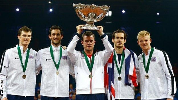 Great Britain's Davis Cup team in 2015